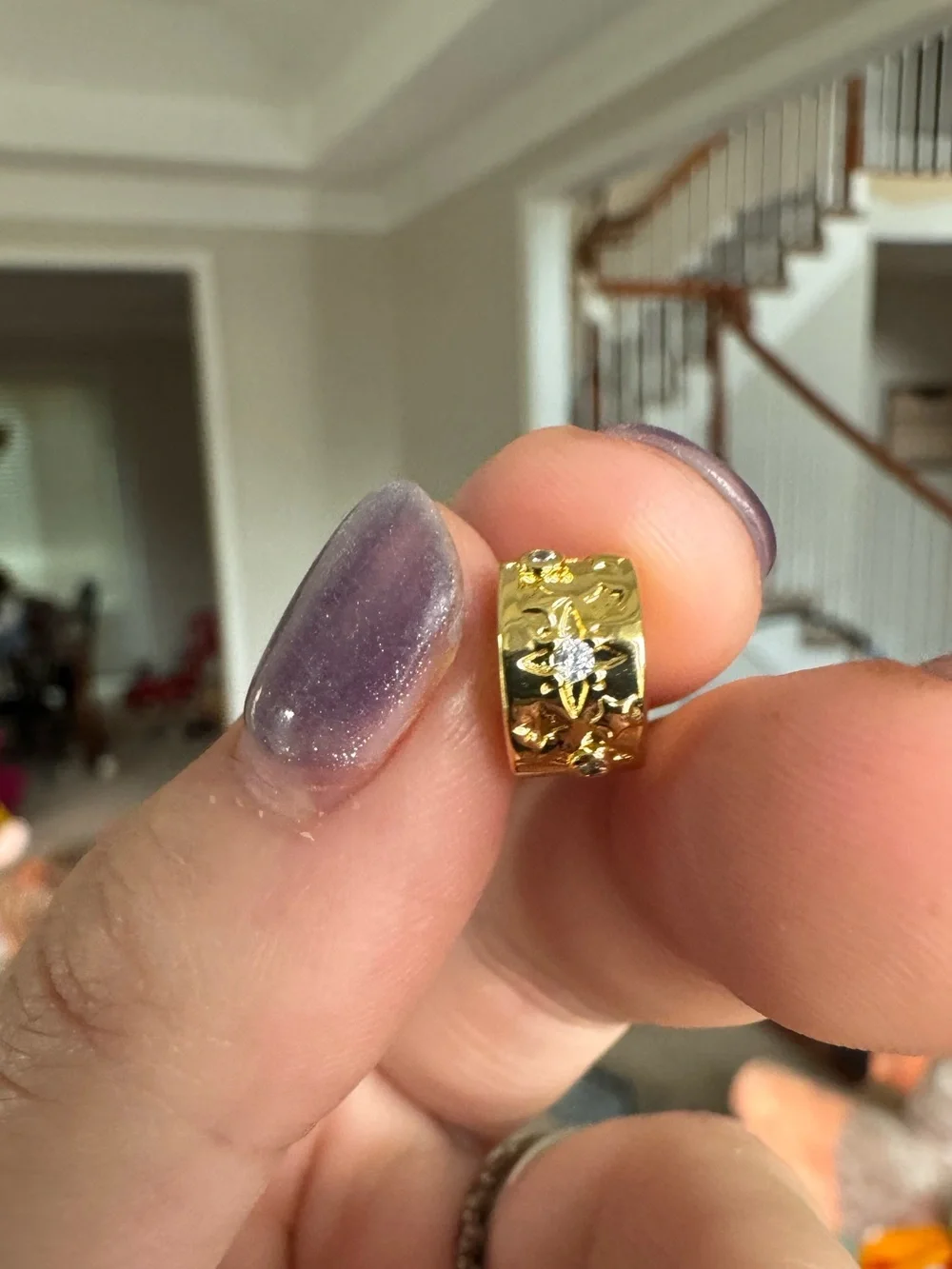 New Disney Gold Castle Clip Charm